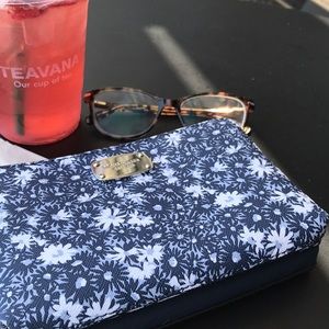 Michael Kors Navy Floral Wristlet